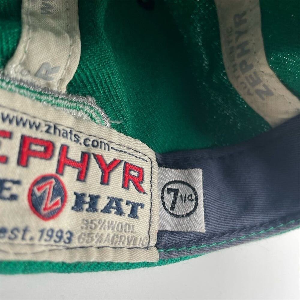 Vancouver Canucks Fitted Hat Green Size 7 1/4 Men's Hockey Cap - Picture 9 of 9